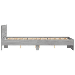 Berkfield Bed Frame Without Mattress Grey Sonoma 135X190 Cm Double - thumbnail 6