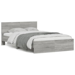 Berkfield Bed Frame Without Mattress Grey Sonoma 135X190 Cm Double - thumbnail 2