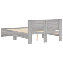 Berkfield Bed Frame Without Mattress Grey Sonoma 135X190 Cm Double - thumbnail 7