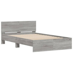 Berkfield Bed Frame Without Mattress Grey Sonoma 135X190 Cm Double - thumbnail 4