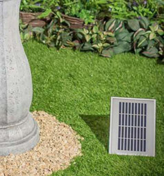 Primrose White Solar Water Fountain Imperial Round 2 Tiered With Lights H112Cm - thumbnail 3