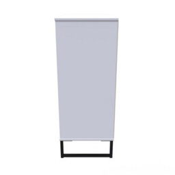 Beijing 5 Drawer Chest Of Drawers In White Matt (Ready Assembled) - thumbnail 2