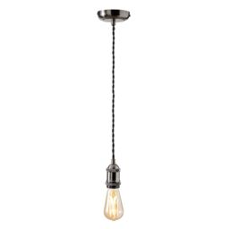 Colours Satin Grey Pewter Effect Pendant Ceiling Light, (Dia)100mm - thumbnail 4