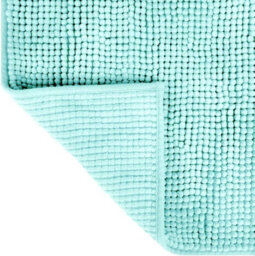 Allure Bath Fashions Chenille Bobble Bath Mat Non Slip 50 X 80Cm - Duckegg - thumbnail 4