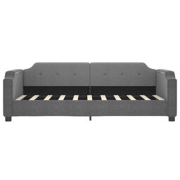 Berkfield Daybed With Trundle Dark Grey 90X190 Cm Fabric - thumbnail 6