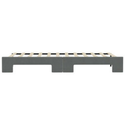 Berkfield Daybed With Trundle Dark Grey 90X190 Cm Fabric - thumbnail 9