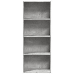 Berkfield Versatile Bookcase Concrete Grey 60X30X152 Cm Engineered Wood - thumbnail 4