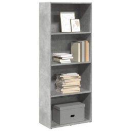 Berkfield Versatile Bookcase Concrete Grey 60X30X152 Cm Engineered Wood - thumbnail 2