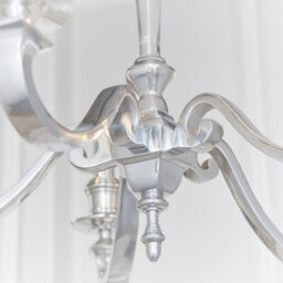 Anson Lighting Francisco Polished Cast Aluminium Classic Candelabra Style 5 Light Ceiling Pendant - thumbnail 6