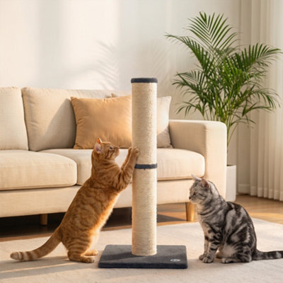 Pawhut Cat Scratching Post, 80Cm Tall Cat Scratch Post For Indoor Kittens - image 1