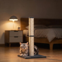 Pawhut Cat Scratching Post, 80Cm Tall Cat Scratch Post For Indoor Kittens - thumbnail 8
