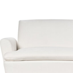 Beliani Sofa Bed 3 Seater Vettre Velvet Off-White - thumbnail 9