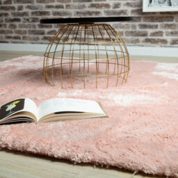 Curacao Cur 490 Plain Powder Pink Rug  By Unique Rugs-120Cm X 170Cm - thumbnail 1