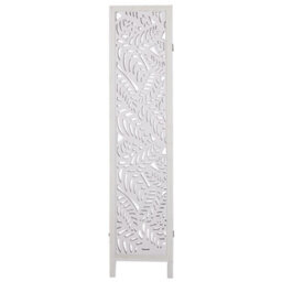 Beliani 3 Panel Room Divider Melago White 122 Cm 170 Cm - thumbnail 5