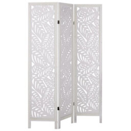 Beliani 3 Panel Room Divider Melago White 122 Cm 170 Cm - thumbnail 4