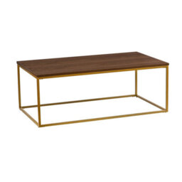 Aspect Furniture Regis Rectangular Coffee Table,walnut/gold - thumbnail 2