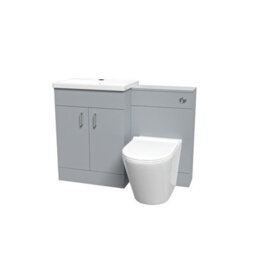 Nes Home Matte Grey 1100mm Vanity Basin Wc Vanity Unit & Btw Toilet - thumbnail 5