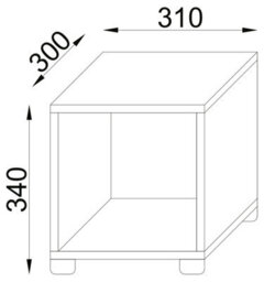 Vcm Wooden Cube Bathroom Furniture Bathroom Shelf Benos-1 - thumbnail 5