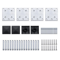 Vidaxl Fence Panel Set Wpc 526X186 Cm Black - thumbnail 9