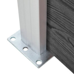 Vidaxl Fence Panel Set Wpc 526X186 Cm Black - thumbnail 8