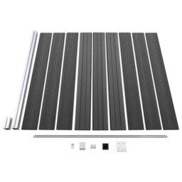 Vidaxl Fence Panel Set Wpc 526X186 Cm Black - thumbnail 6