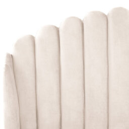 Beliani Bed Velvet Ambillou 180 X 200 Cm (Eu Super King) Light Beige - thumbnail 7