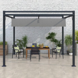 Outsunny 3 X 4M Pergola With Retractable Roof And Aluminium Frame, Grey - thumbnail 8