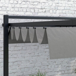 Outsunny 3 X 4M Pergola With Retractable Roof And Aluminium Frame, Grey - thumbnail 9