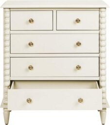 Cromwell 2 over 3 Chest of Drawers with Bobbin Design - Linen - thumbnail 2