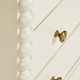 Cromwell 2 over 3 Chest of Drawers with Bobbin Design - Linen - thumbnail 3