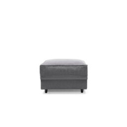 Abakus Direct Darcy Footstool In Dark Grey Linen Fabric - thumbnail 1