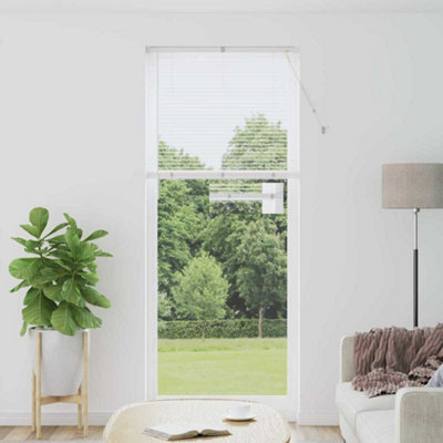 Walplus Window Blind With Curtains Manual White Aluminium - image 1
