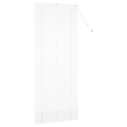 Walplus Window Blind With Curtains Manual White Aluminium - thumbnail 6