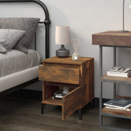 Berkfield Bedside Cabinet Smoked Oak 40X35X50 Cm - thumbnail 3
