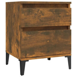 Berkfield Bedside Cabinet Smoked Oak 40X35X50 Cm - thumbnail 2