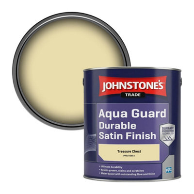Johnstone's Trade Wood & Metal Aqua Guard Durable Satin Paint Treasure Chest (Ppg1108-3) 2.5L - image 1