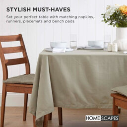 Homescapes Grey Seat Pads 100% Cotton Chair Cushions 40X40 Cm, Set Of 4 Plain Chair Pads For Dining, Kitchen Or Garden Outdoor Use - thumbnail 7