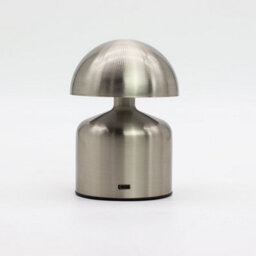 Serenityy Dome Mushroom Silver Touch Lamp Usb-C Rechargeable Led Table Lamp 400W (Single) - thumbnail 3