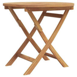Berkfield 3 Piece Folding Garden Bistro Set Solid Wood Acacia - thumbnail 6