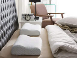 Beliani Bed Pillow Kangto High Memory Foam 30 X 50 Cm White - thumbnail 2