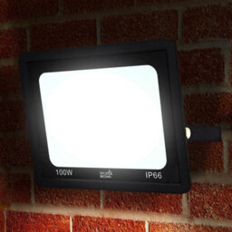 Taylor & Brown 100W Led Floodlight, Ip66 Waterproof Outdoor Security Light, 6500K Cool White For Yard, Garage, Garden & More - thumbnail 2