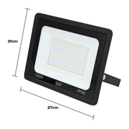 Taylor & Brown 100W Led Floodlight, Ip66 Waterproof Outdoor Security Light, 6500K Cool White For Yard, Garage, Garden & More - thumbnail 5