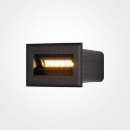 Luminosa Lighting Luminosa Maytoni Bosca Outdoor Recessed Wall Lamp Black, 8.4Cm, 3000K Ip65 - thumbnail 1