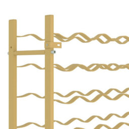 Berkfield Wine Rack For 36 Bottles Gold Metal - thumbnail 7