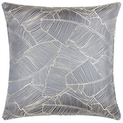 Wylder Seymour Embroidered Woven Jacquard Satin Piped Polyester Filled Cushion - image 1