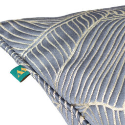 Wylder Seymour Embroidered Woven Jacquard Satin Piped Polyester Filled Cushion - thumbnail 3