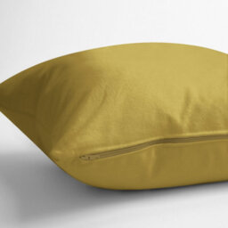Chilimilii Cushion Covers 100% Cotton Plain Dyed Zip Pipe Edge Home Sofa Decor (40X40 Cm) - thumbnail 4