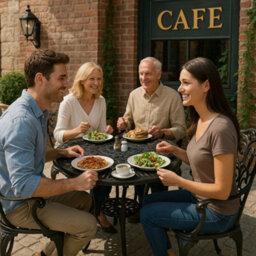 Homeology Tabreez Opulent Garden And Patio Table And 4 Large Chairs With Armrests Cast Aluminium Bistro Set - Black - thumbnail 7