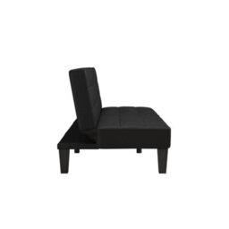 Dorel Adalynn Convertible Sofa Bed Faux Leather Black - thumbnail 3