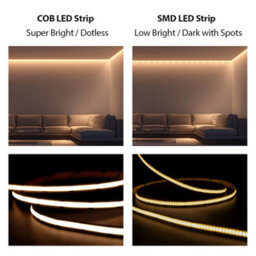 Ener-J 5M Led Cob Strip Light 320 Leds Per Metre 24V 3000K With Rf Dimmer And 25W Power Supply - thumbnail 5